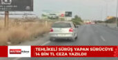 Sürücüye, işlediği trafik suçundan dolayı 14 bin178,60 TL para cezası kesildi