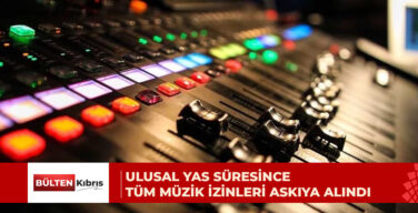 Ulusal yas kapsamında ülke genelindeki tüm müzik izinleri askıya alındı