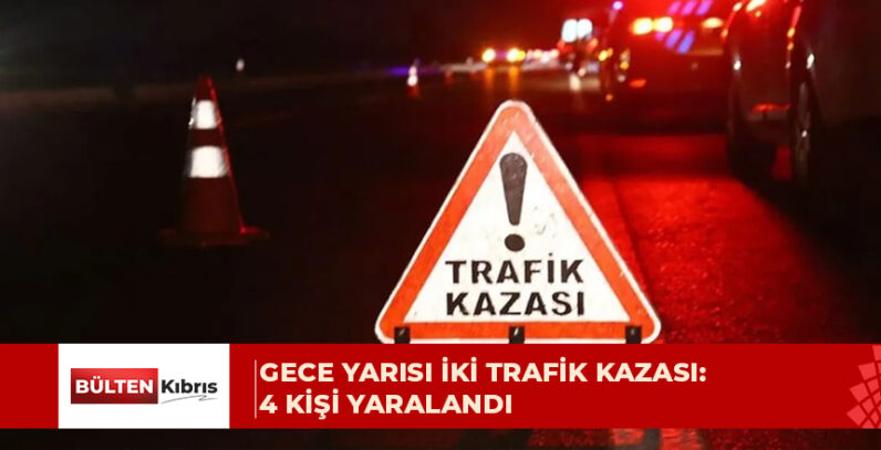 Lefkoşa-Gazimağusa ve İskele-Gazimağusa anayollarında kaza meydana geldi