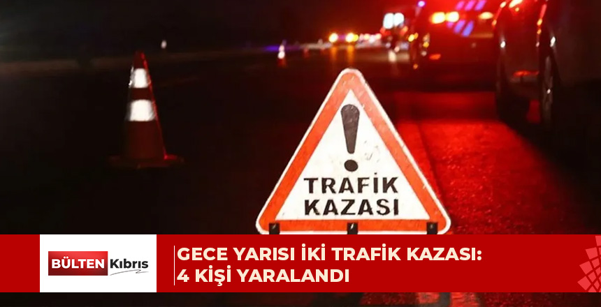 Lefkoşa-Gazimağusa ve İskele-Gazimağusa anayollarında kaza meydana geldi