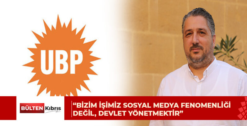 UBP, Şenkul’un hükümete yönelik açıklamalarına tepki gösterdi