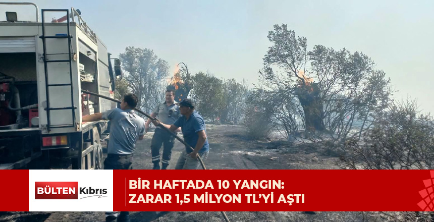 İTFAİYENİN HAFTALIK RAPORU: 10 YANGIN, 21 ÖZEL SERVİS