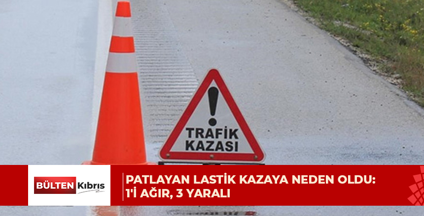 Güzelyurt-Lefkoşa ana yolunda trafik kazası