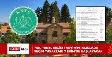 YSK, YEREL SEÇİM TAKVİMİNİ AÇIKLADI: SEÇİM YASAKLARI 7 EKİM’DE BAŞLAYACAK
