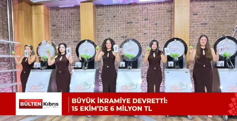Büyük ikramiye “55957” numaralı bilete isabet ederek devretti