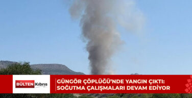 Güngör Çöplüğü’nde henüz belirlenemeyen bir nedenle yangın çıktı