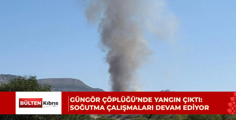 Güngör Çöplüğü’nde henüz belirlenemeyen bir nedenle yangın çıktı