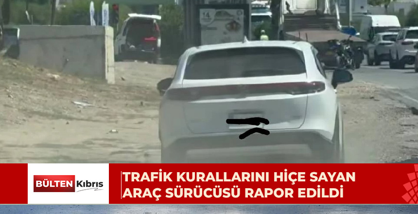 Banketten ilerleyerek araçları solladı: Sürücü rapor edildi