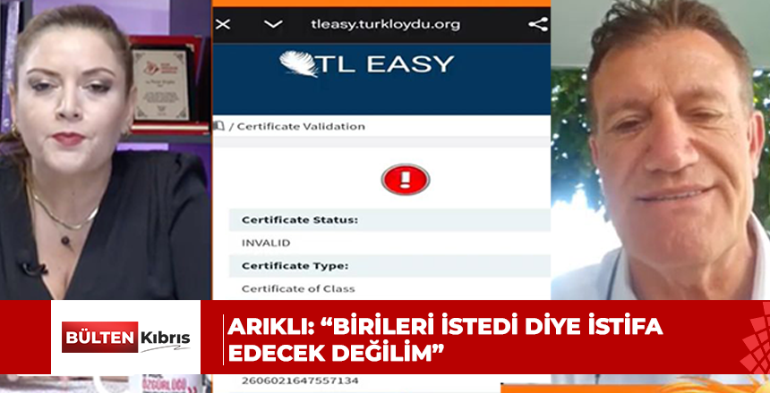 Arıklı: “Birileri istedi diye istifa edecek değilim”
