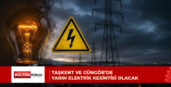 Kesinti, 10.00-12.00 saatleri arasında yapılacak