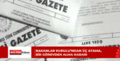 Bakanlar Kurulu’ndan üç atama, bir görevden alma kararı