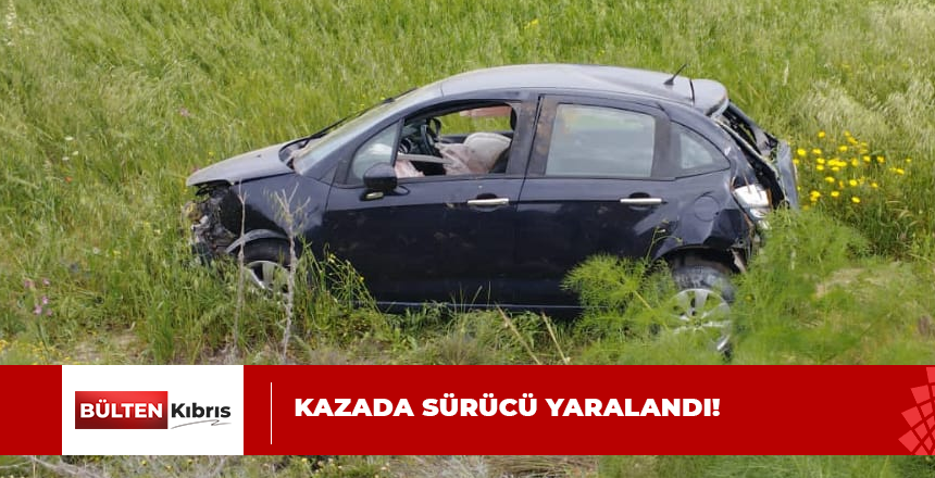 İSKELE-ERCAN ANAYOLU’NDA KAZA…