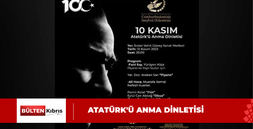KKTC CSO’dan Atatürk’ü anma dinletisi