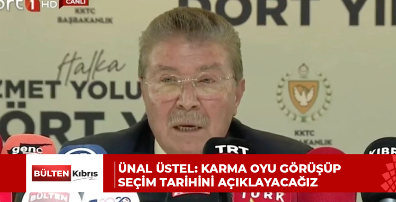 Ünal Üstel: Karma oyu görüşüp seçim tarihini açıklayacağız
