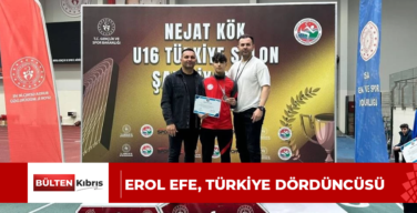 EROL EFE, TÜRKİYE DÖRDÜNCÜSÜ