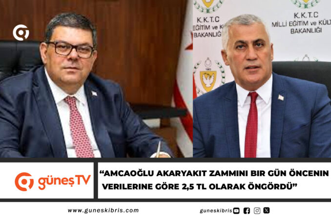 “Amcaoğlu akaryakıt zammını bir gün öncenin verilerine göre 2,5 TL olarak öngördü”