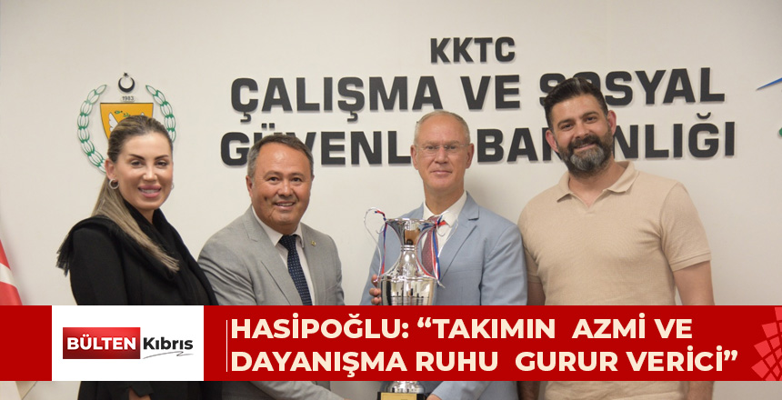 VAKIFLAR TEKERLEKLİ SANDALYE BASKETBOL TAKIMI BAKAN HASİPOĞLU’NU ZİYARET  ETTİ HASİPOĞLU: “TAKIMIN  AZMİ VE DAYANIŞMA RUHU  GURUR VERİCİ”