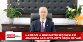 Hasipoğlu: Hükümetin seçenekleri arasında Aralık’ta çifte seçim de var