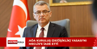 Cumhurbaşkanı Erhürman, AÖA Kuruluş (Değişiklik) Yasası’nı Meclis’e iade etti